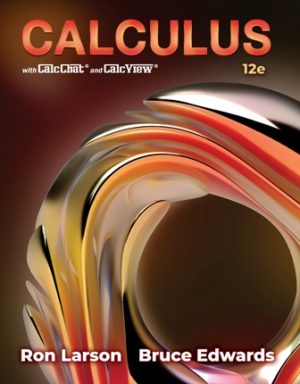 Calculus 12th Edition Larson SOLUTION MANUAL